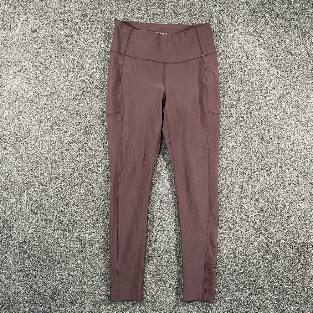 Mondetta Womens S Purple High Rise Performance Athletic Yoga Leggings 2330